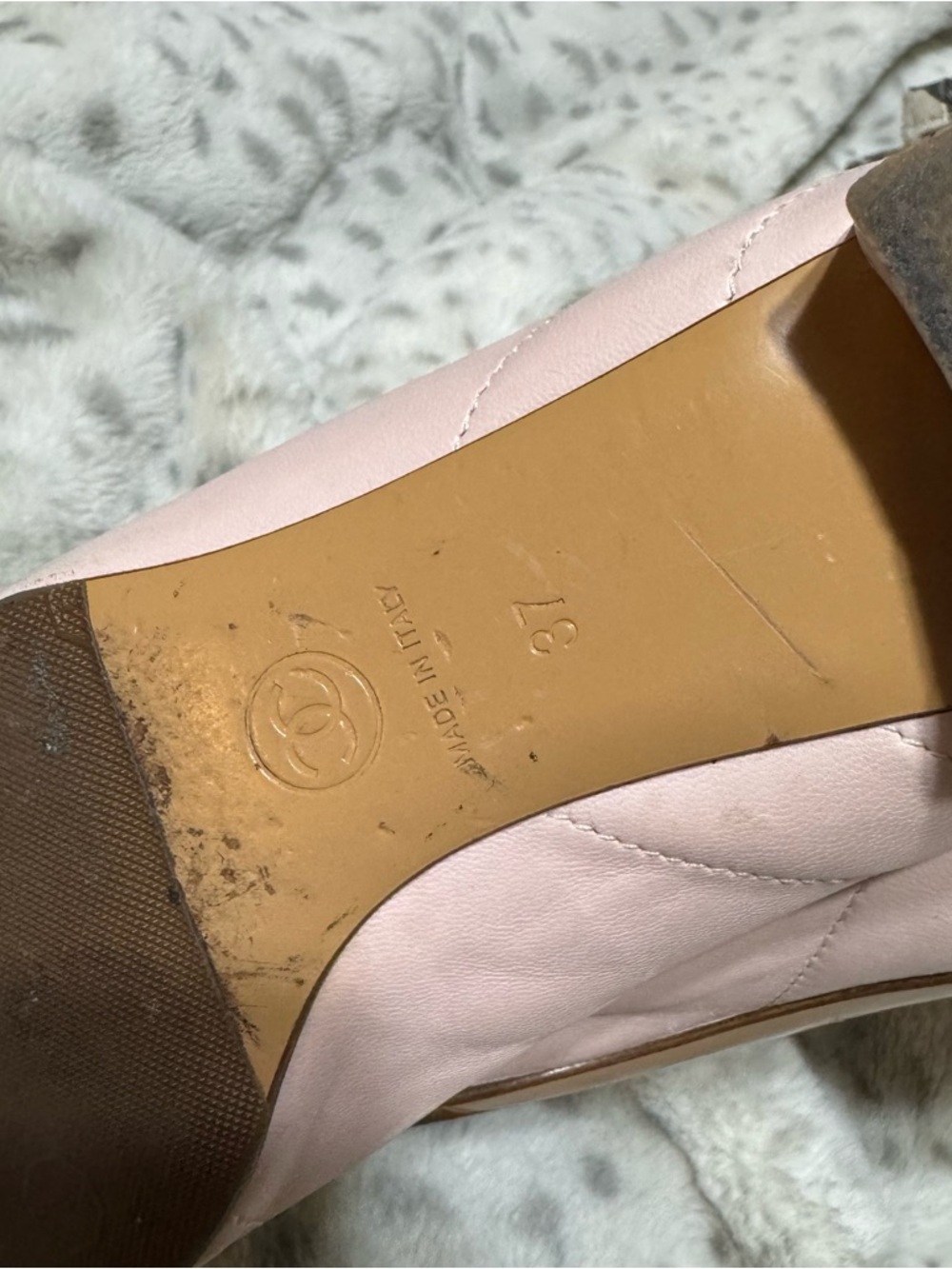 CHANEL KITTEN HEEL POINTED TOE FLATS - Picture 5 of 7